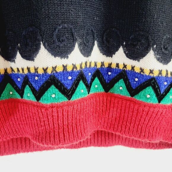 Rare Vintage Alps Geyser 80s 90s Aprés Ski Sweater - Picture 4 of 9